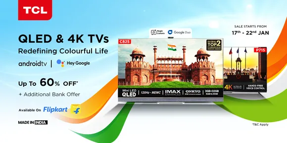 TCL Smart TVs To Attract Indian Consumers on Flipkart Republic Day Sale