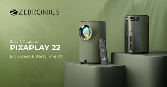 Zebronics Introduces ZEB-PixaPlay 22 - Smart LED Vertical Projector for Home Entertainment
