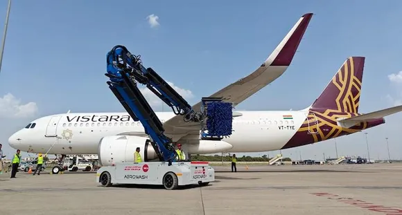 Vistara Became First Airline In India To Impliment Robotic Aircraft Exterior Cleaning