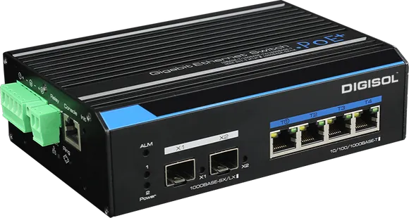 L2-Managed Din-Rail Industrial Gigabit PoE Switch Launched by Digisol