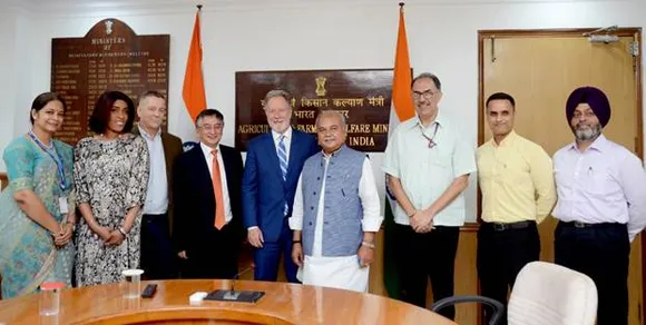 World Food Programme Delegation Met Union Agriculture Minister Narendra Singh Tomar