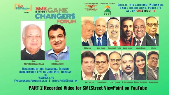 SMEStreet GameChangers Forum Inaugural Session Broadcasted Live on June `15th 2021