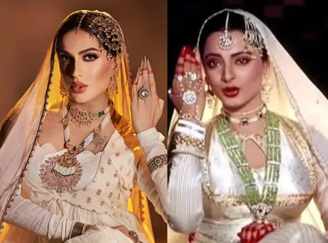 re-creating Rekha’s looks