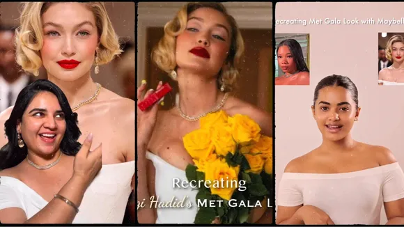 Content Creators put a budget-friendly spin on Gigi Hadid's Met Gala look with Maybelline