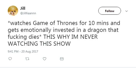 never watched Game of Thrones