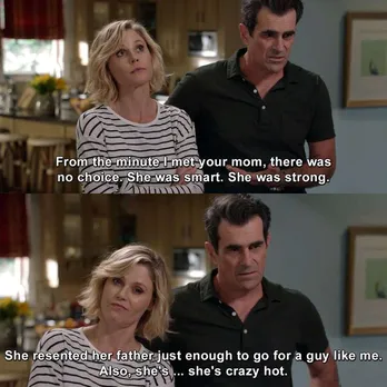 Claire and Phil! #PhilDunphy #ClaireDunphy #ModernFamily  #TornBetweenTwoLovers #humor #lmao #l… | Modern family quotes, Modern family  funny, Modern family memes