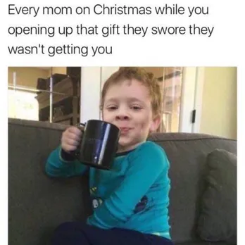 Image result for little boy sipping coffee meme