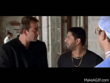 Munna Bhai MBBS funny scenes - part1/2 on Make a GIF