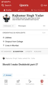 Bollywood characters on Quora