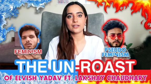 Kusha Kapila takes the high road with the unroast video of Elvish Yadav ft. Lakshay Chaudhary