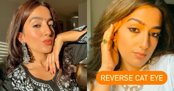 Kiwi Tandon made me fall in love with her reverse cat-eye eyeliner trick