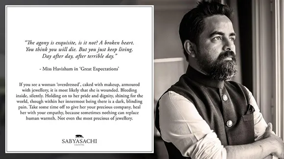 Netizens Outraged Over Sabyasachi's 'Wounded Women' Post On Instagram
