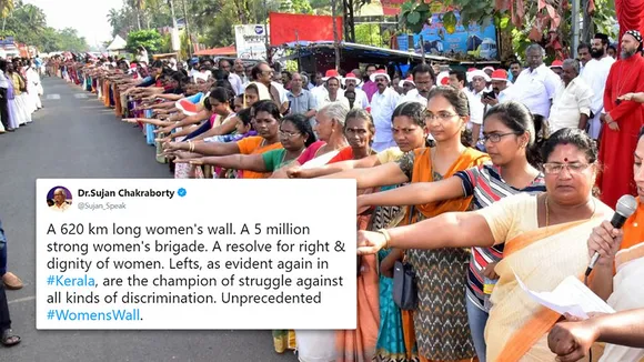 Kerala women fight gender inequality by forming 620 km long human chain, Twitter reacts