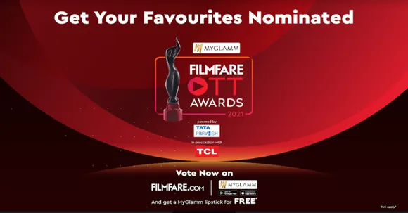 MyGlamm Filmfare OTT Awards 2021 opens its audience voting lines
