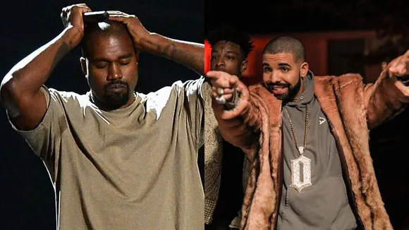 Kanye West lashes out on Drake through Twitter, Kim Kadarshian supports YE