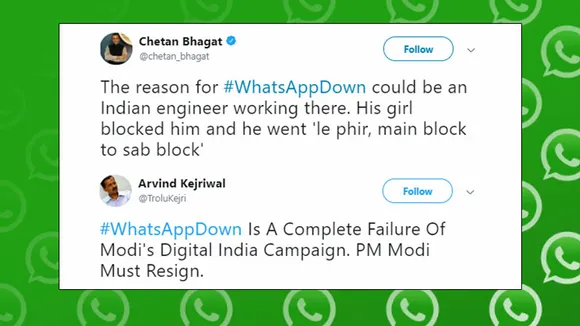 #WhatsAppDown trended on Twitter and what happened next will not surprise you!