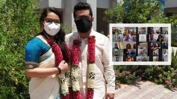 A couple from Kerala hosted a Zoom virtual wedding in quarantine
