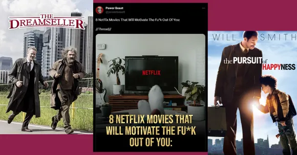 A Twitter user lists 8 Netflix movies that everyone should watch for a whole lot of motivation!