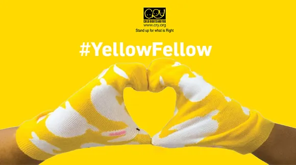 CRY - Child Rights and You creates awareness on every child’s right to a happy childhood with the #YellowFellow campaign
