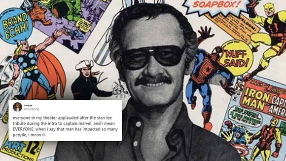 Twitter goes gaga over Captain Marvel's tribute to Stan Lee. And RIGHTLY SO...