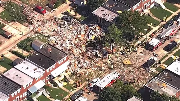 Baltimore explosion destroys several houses leaving many injured and trapped