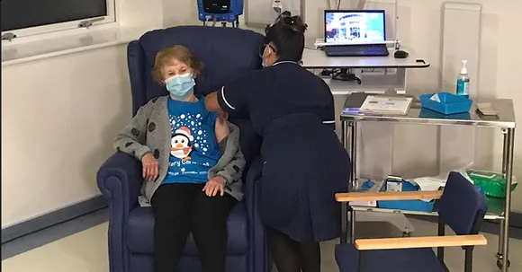 90-year-old Margaret Keenan from the U. K. is world's first person to receive the coronavirus vaccine outside of trials