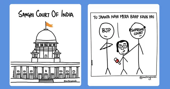 Sanitary Panels Contempt of Court case; more cartoons criticising the Supreme Court surface on the internet