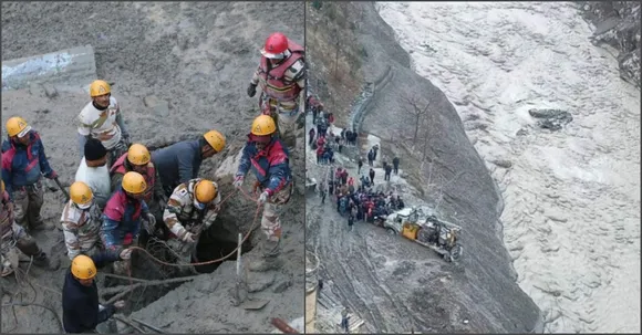 Uttarakhand glacier burst caused floods and massive damage in several areas