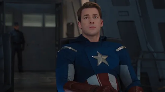 A Youtube channel called Shamook has us shook with this #deepfake video of John Krasinski as Captain America