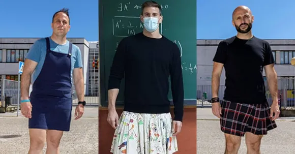 These Spanish male teachers wore skirts to school to show their support for the student bullied for fashion choices