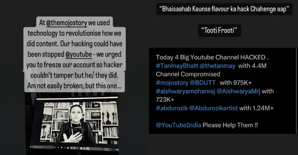 YouTube channels of Tanmay Bhat, Aishwarya Mohanraj and Burkha Dutt targeted by hackers