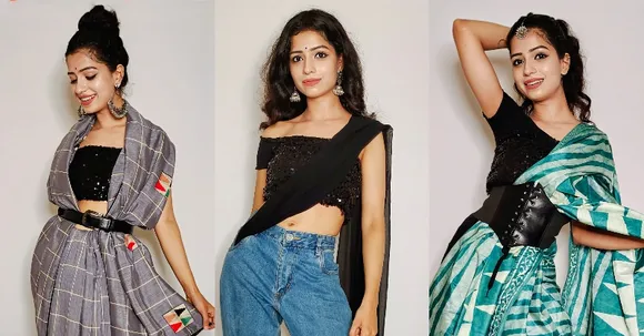 Juhi Joshi shows us 5 ways you can style sequined blouse this Raksha Bandhan