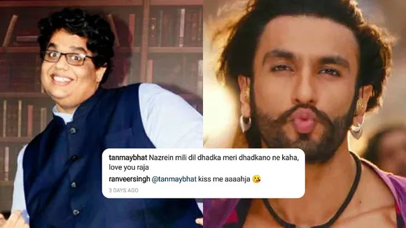 Ranveer Singh and Tanmay Bhat have a weird Instagram BROMANCE going on...