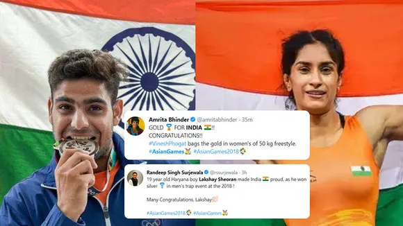 India on a brilliant start as #AsianGames2018 commences; Twitter is all praise!