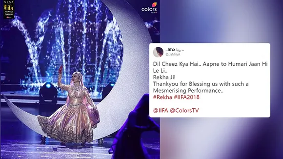 Twitterati shower love as Rekha performs at the IIFA Awards after 20 years