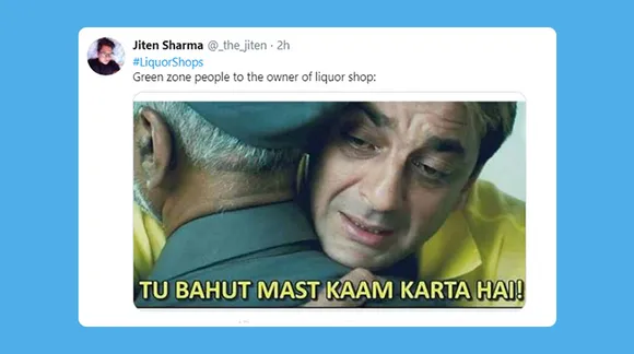 Some liquor shops will now be open and Twitter is ready to celebrate with memes