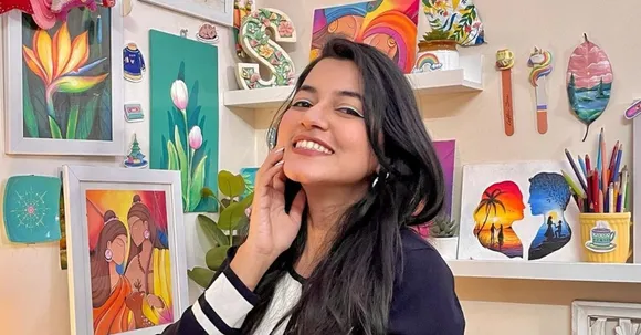 Shivangi Sah is exploring the world of art one DIY project at a time