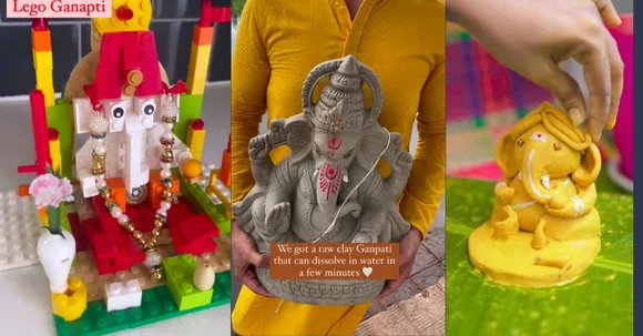 Celebrating an eco-friendly Ganesh Chaturthi is trending on social media, and we're not complaining!