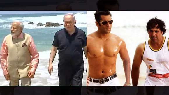 #NamoInIsrael: These memes of Modiji on the beach are lit AF