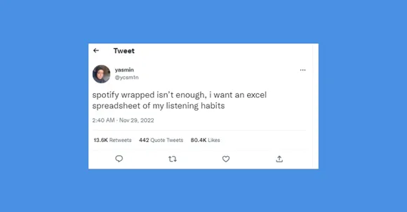 While Spotify wrapped turned up on everyone's stories, Twitteratis had their own reactions to share