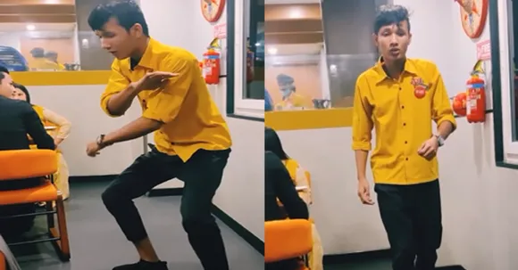 Guwahati waiter's dance video goes viral on social media