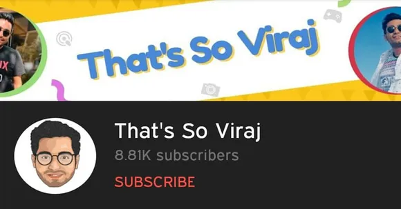 Digital Creator Viraj Ghelani launches his YouTube channel "That's So Viraj"