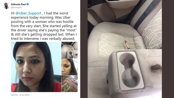 Female journalist harassed by other woman passenger while travelling by Uber