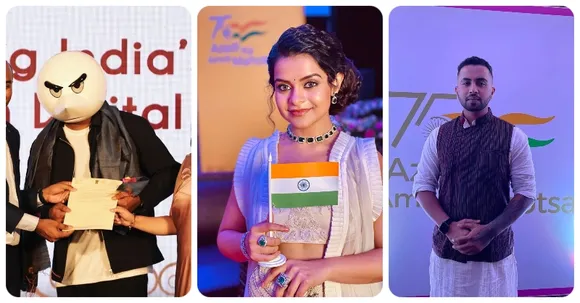 Azadi Ka Amrit Mahotsav honours various digital celebrities for their cultural contributions