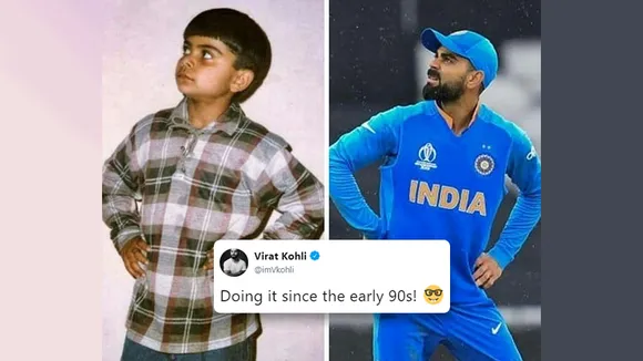 Virat Kohli shares his baby picture and Twitter goes gaga over it!