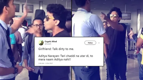 Aditya Narayan and the infamous chaddi : Twitter roasts the chota bacha