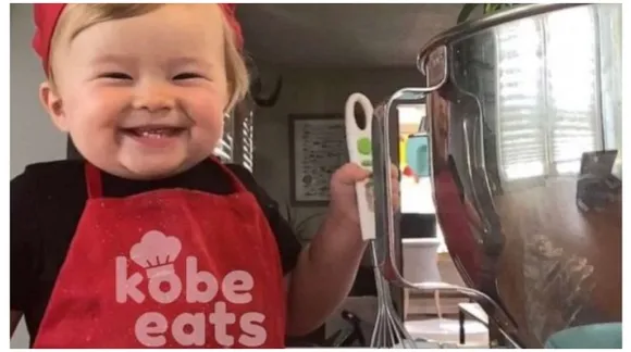 Meet Chef Kobe - the 1-year-old digital star who is making the internet a happy place