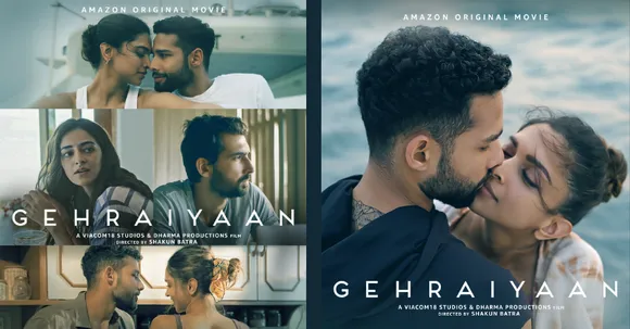 Posters of Deepika Padukone's Amazon Original Movie Gehraiyaan unveiled on the actor’s birthday