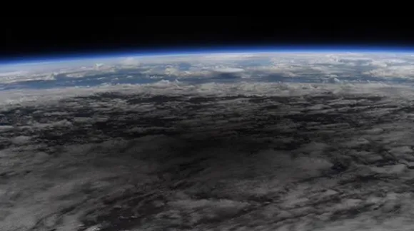 This is how splendid solar eclipse looks from space