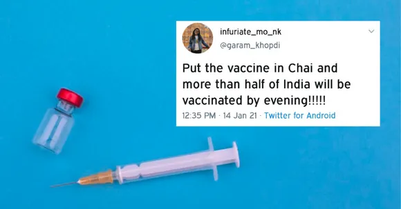 From Chhole to Chai, desi Twitter jokes about putting the vaccine into everything